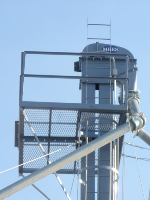 Assembled Bucket Elevator View Upper